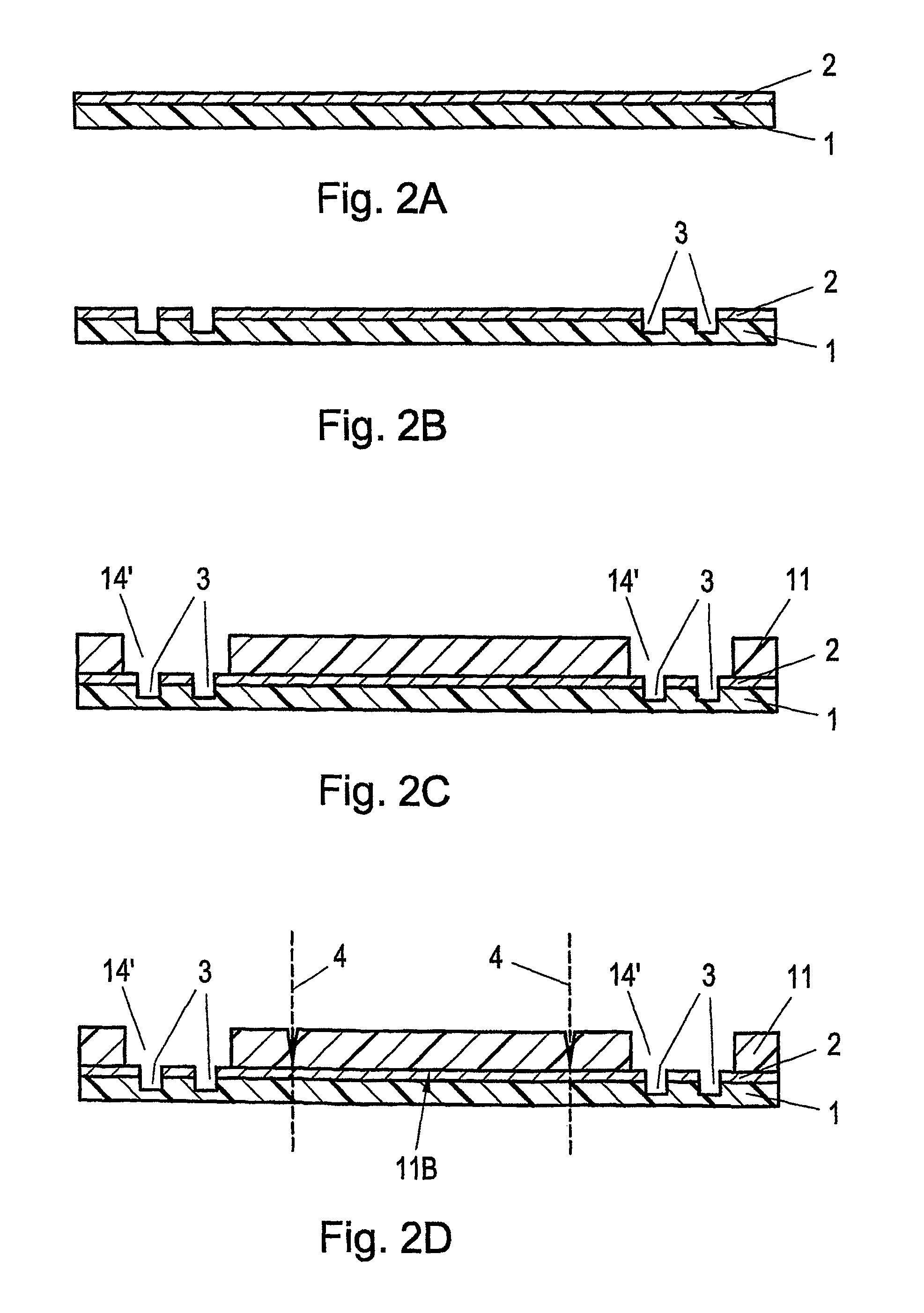 Printed circuit board element and method for the production thereof