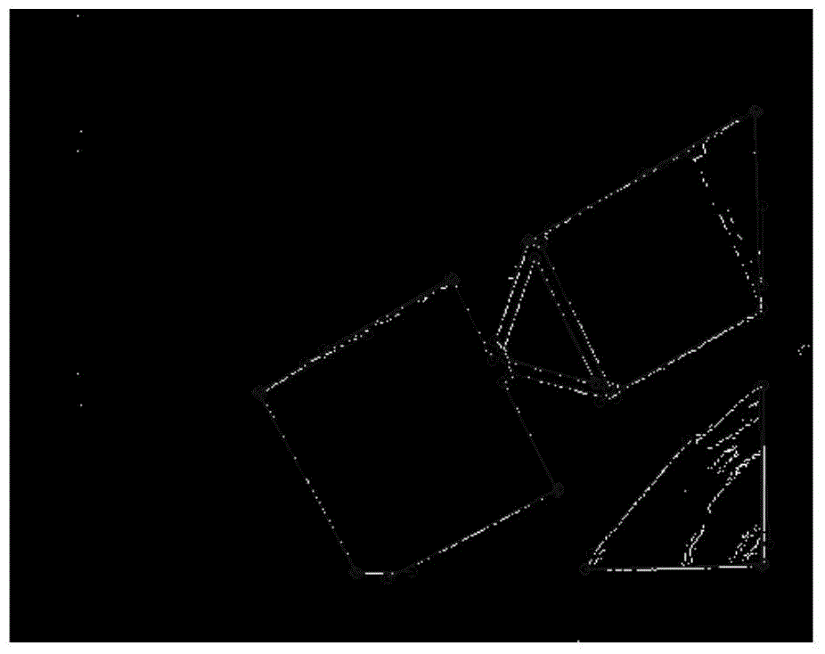 Triangular sailboard support frame identification method applicable to space non-cooperative target