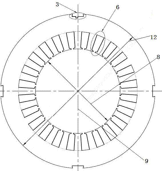 Superefficient 4000W two-pole three-phase asynchronous motor