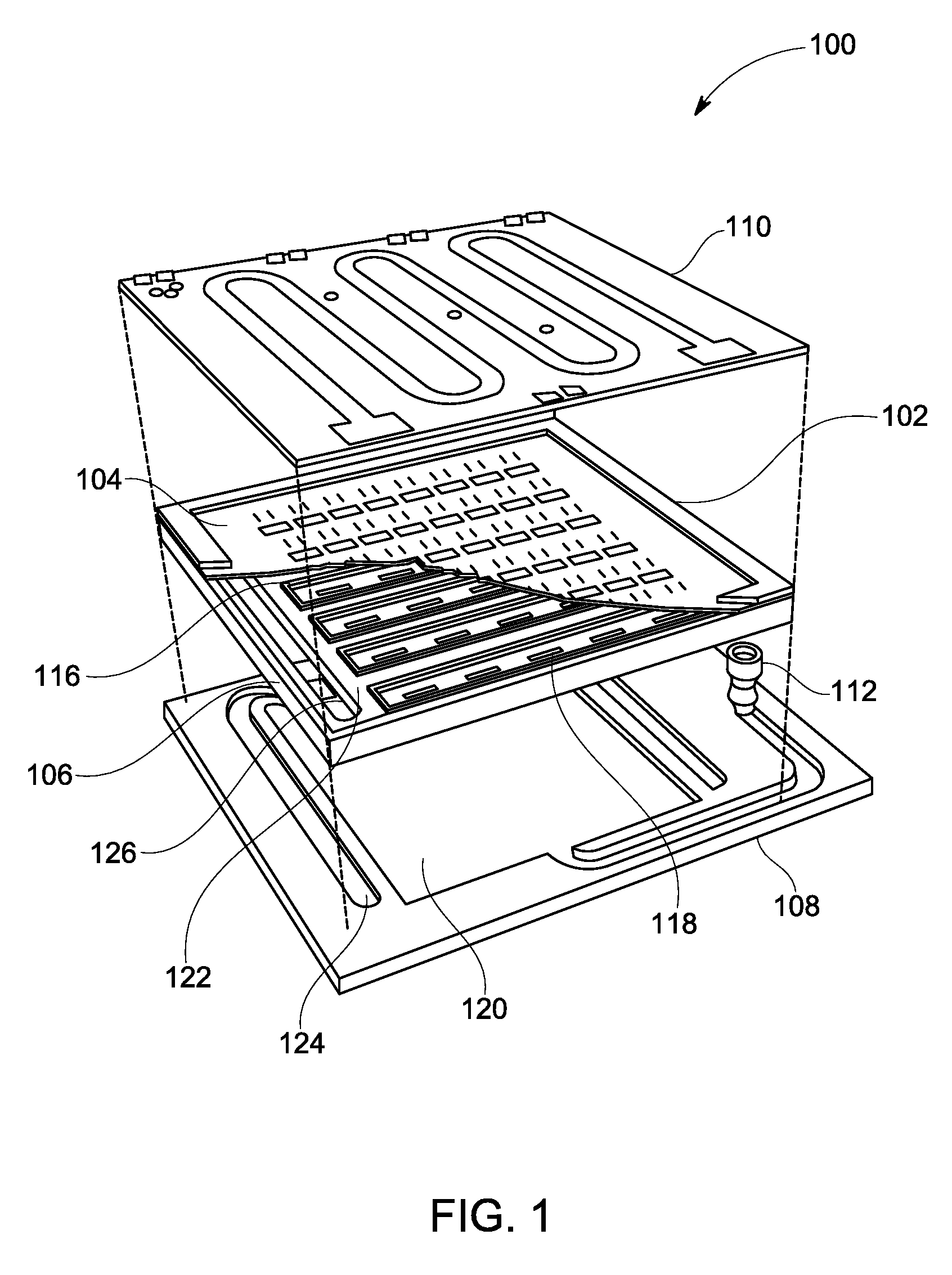 Electronic device cooling with microjet impingement and method of assembly