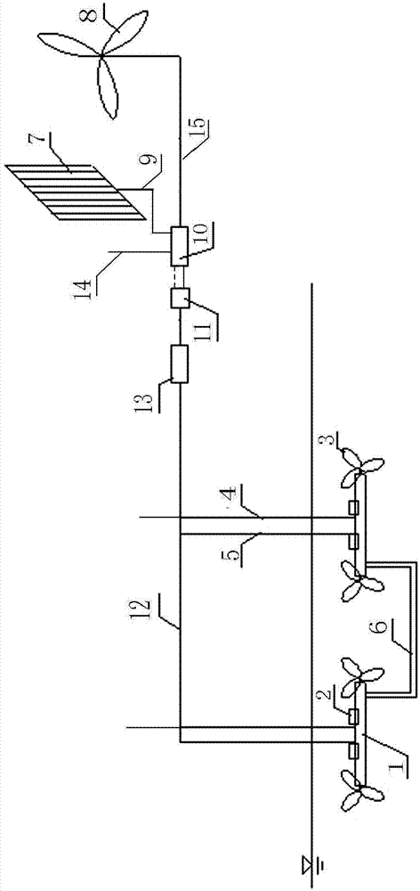 Freezing preventing device with mechanical stirrers