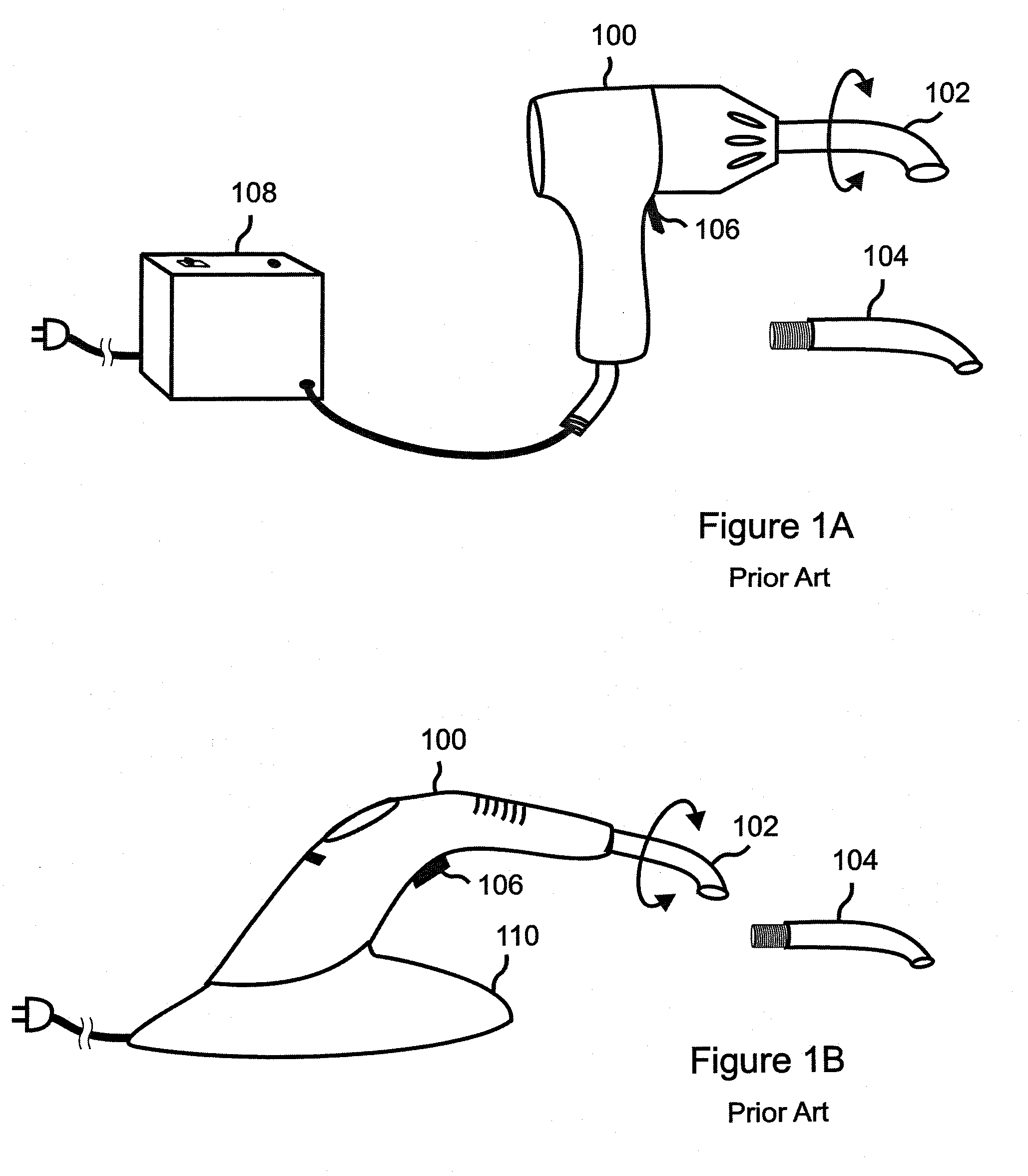 Dental curing tool with automatically rotating light guide