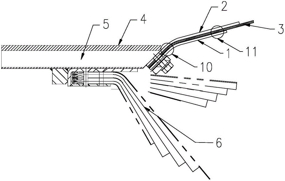 Composite grouting stop mechanism and shield tunnel boring machine with same
