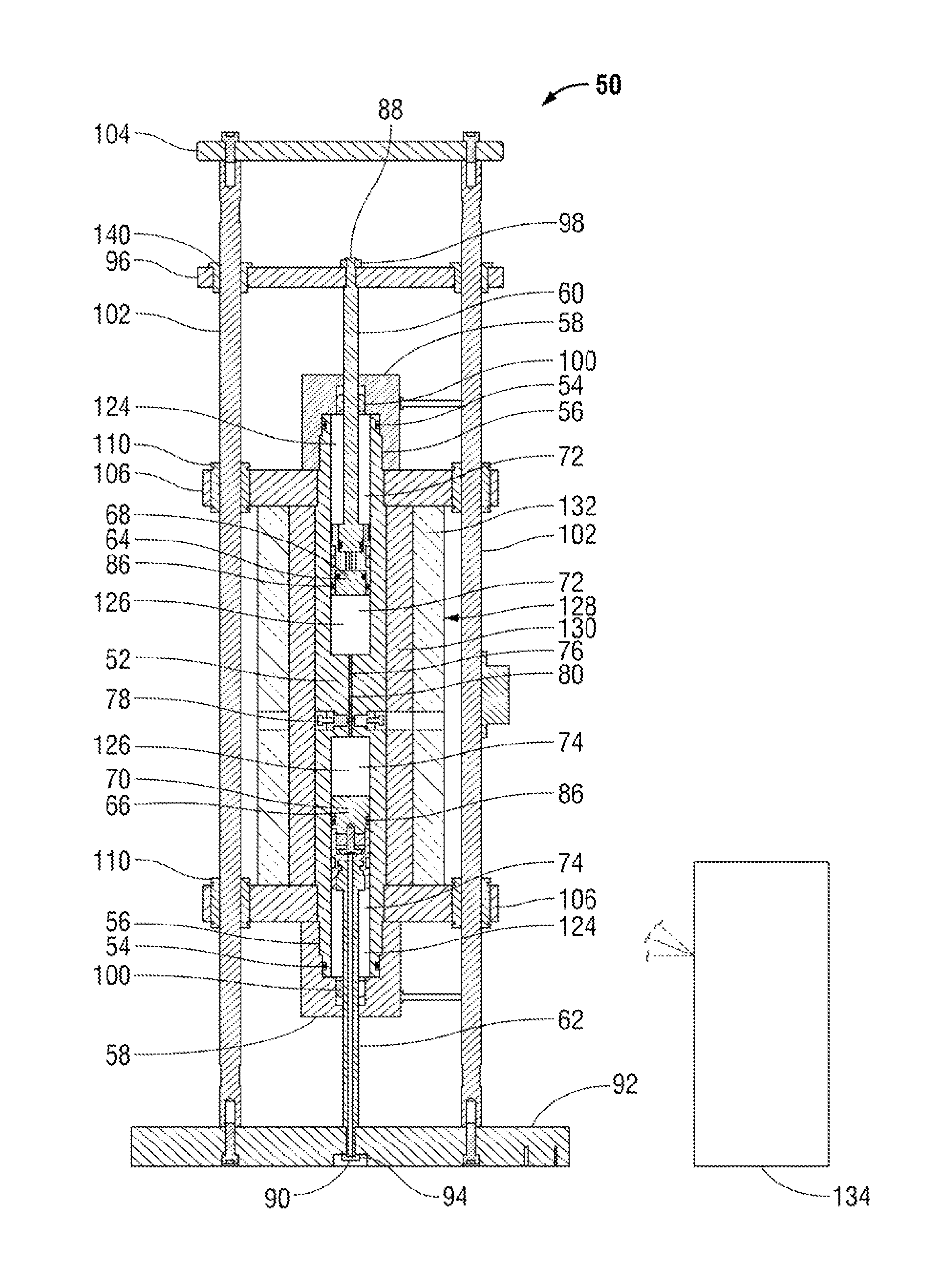 Apparatus and method for phase equilibrium with in-situ sensing