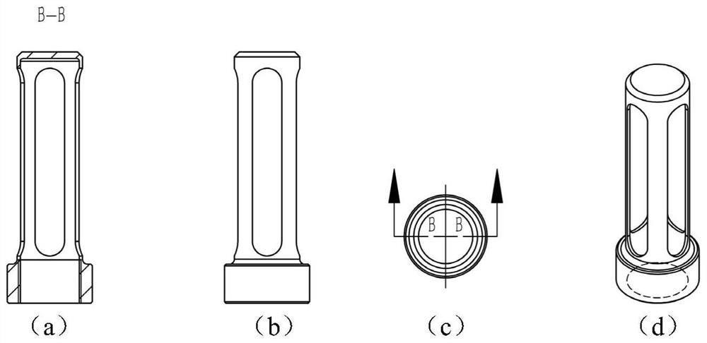 Self-adaptively assembled large-diameter nuclear power wedge-shaped gate valve and mounting method