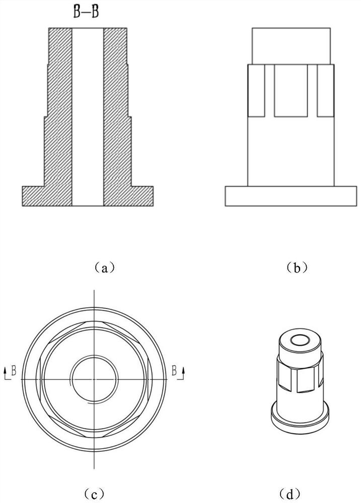 Self-adaptively assembled large-diameter nuclear power wedge-shaped gate valve and mounting method