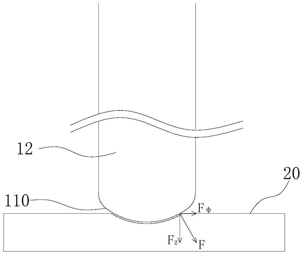 Screen tapping method and grinding head