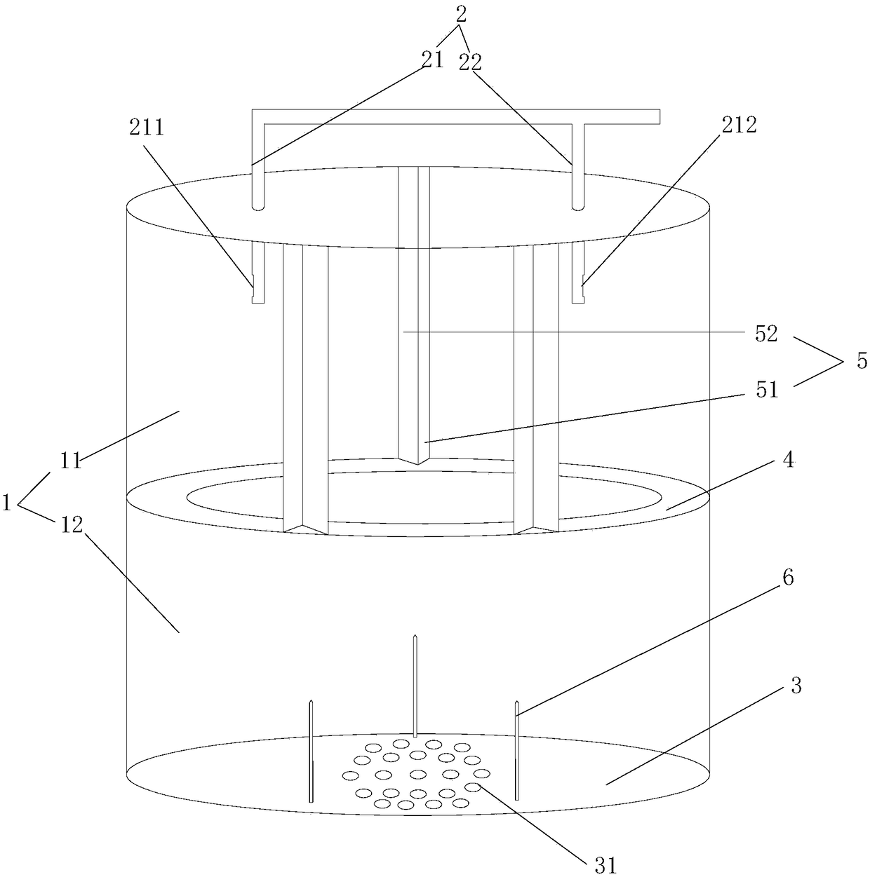 Device for preparing fully deposited silicon carbide coating by chemical vapor deposition