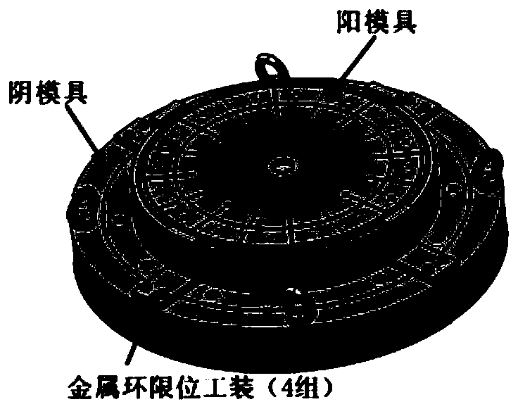 Large rotating inertia light composite flywheel for satellite and preparation method thereof