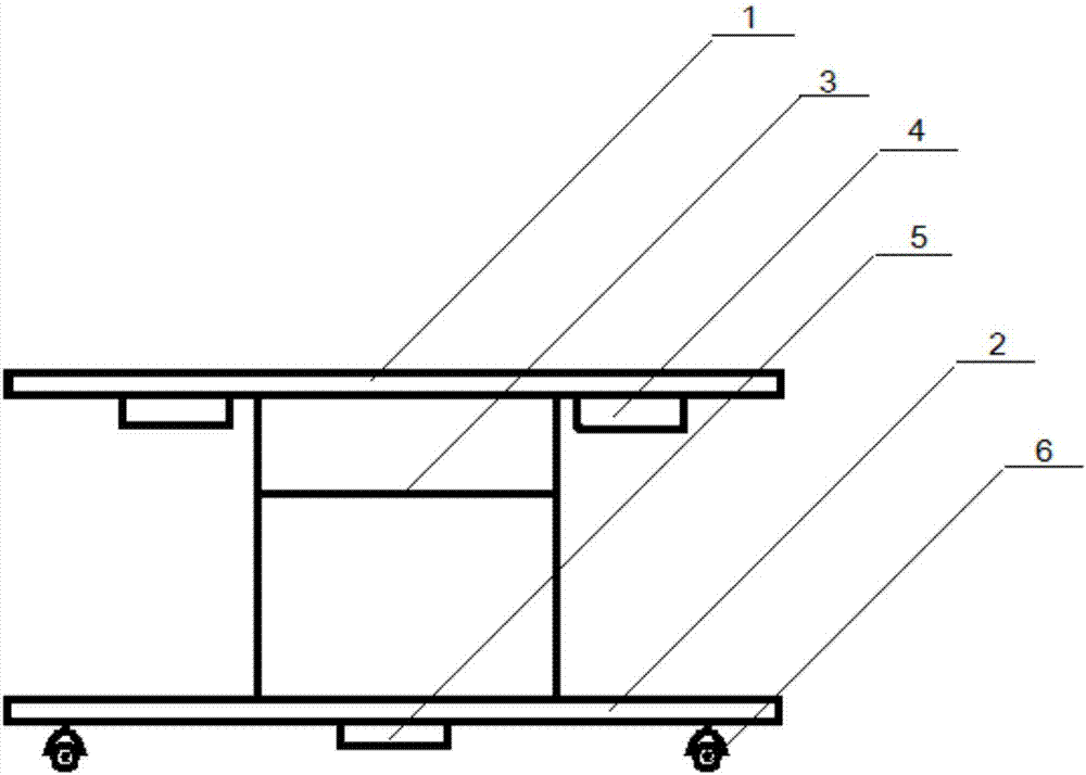 Double-layer cooking bench