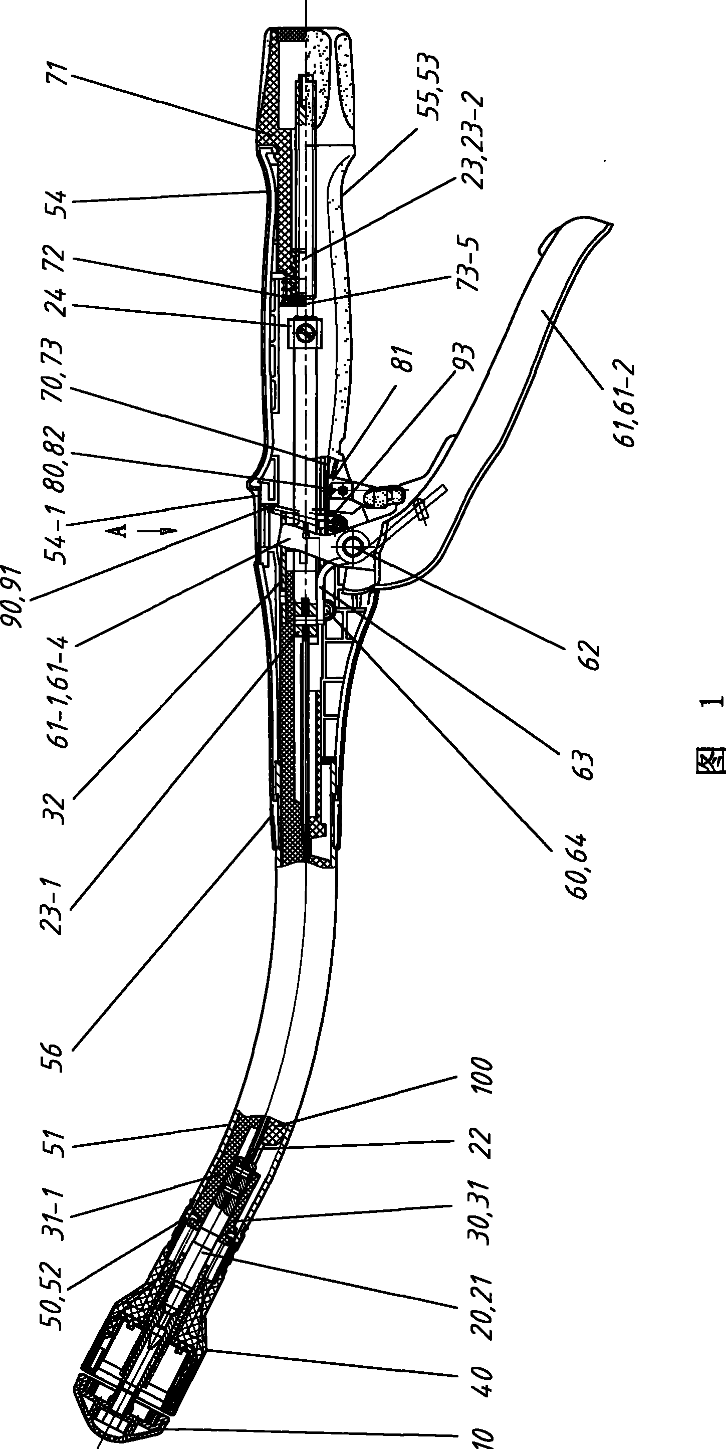 Tube type anastomat with insurance device and main body of anastomat thereof