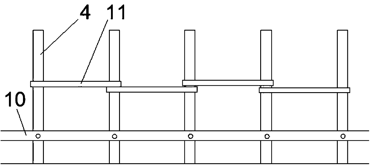 U-shaped steel bushing shed structure for roadway support