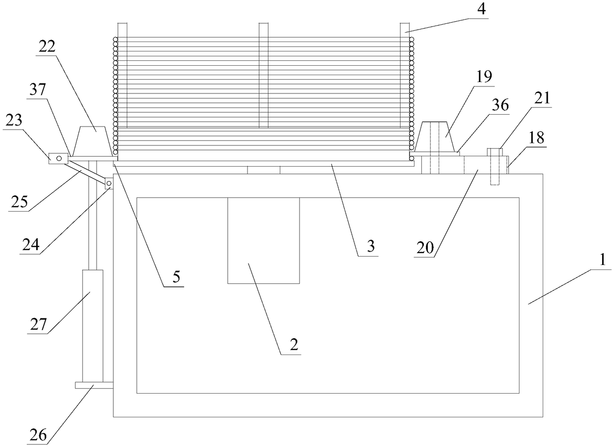 Copper-clad aluminum rod single pull ejecting machining device