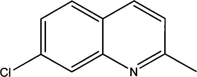 Method for preparing 7-chloroquinaldine by utilizing phase-transfer reaction