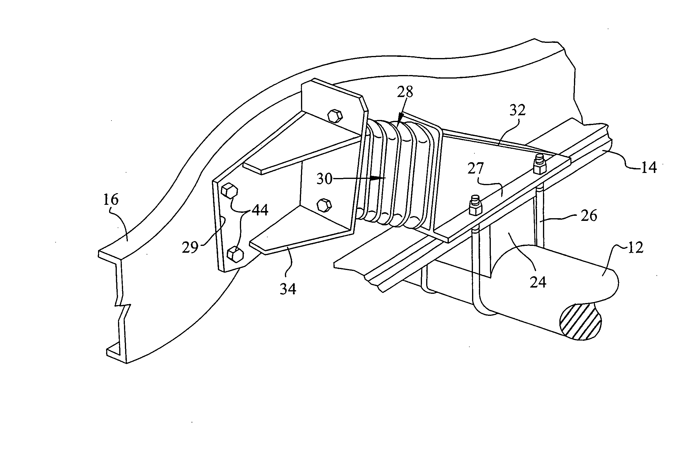 Bolster spring suspension assembly