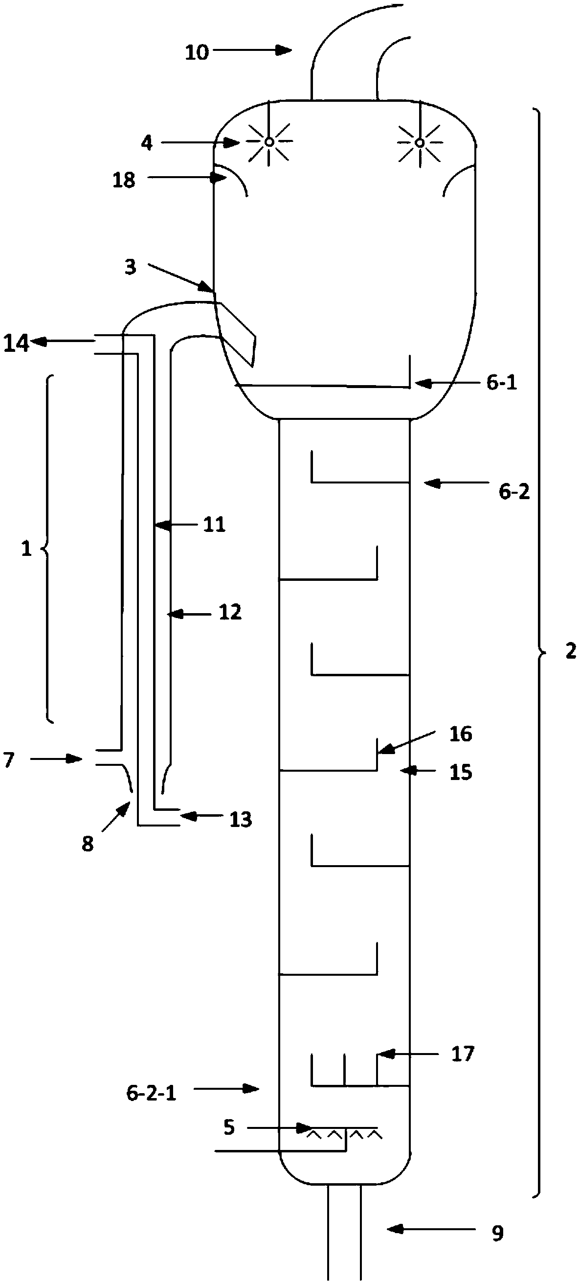 Device and method for removing VOC (voltaic organic compound) in emulsion