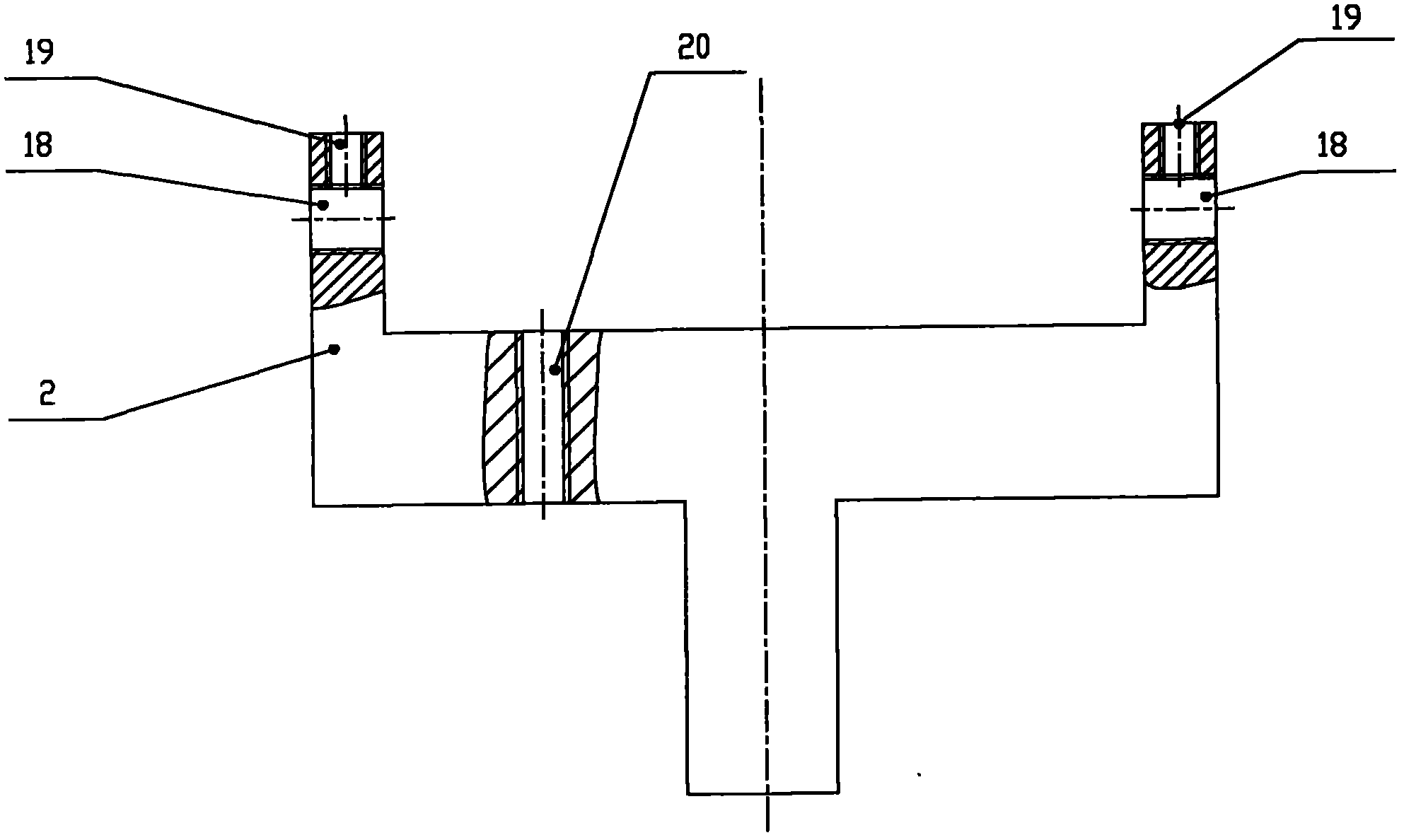 Heat collection pipe adjustable supporting device of solar trough type heat collector