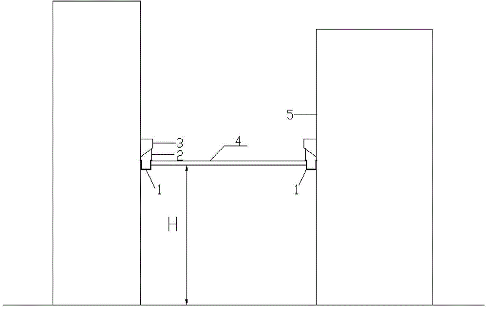 Supporting joint with U-shaped steel plate
