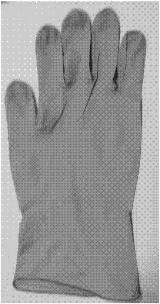 Disposable graphene-butadiene-acrylonitrile rubber gloves and preparation method thereof