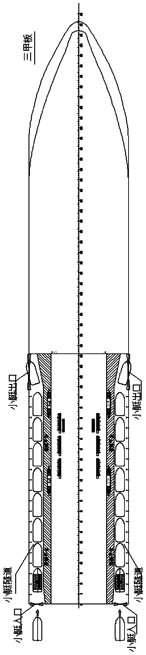 Docking method between passenger ship and small boat and method of boarding and disembarking