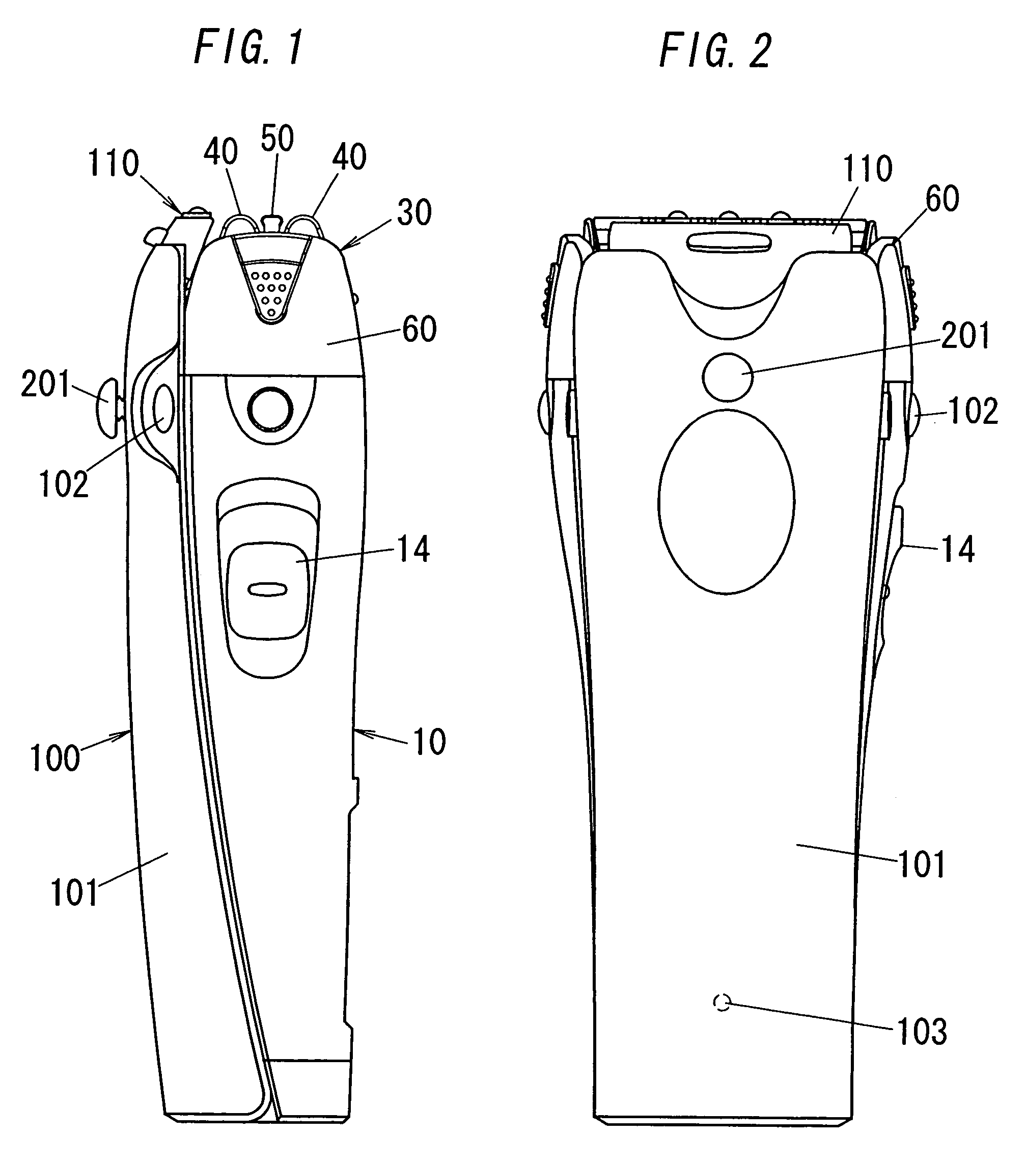 Hair removing device with a lotion applicator