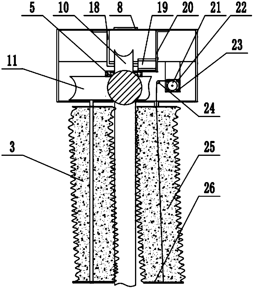 Indoor guardrail cleaning device