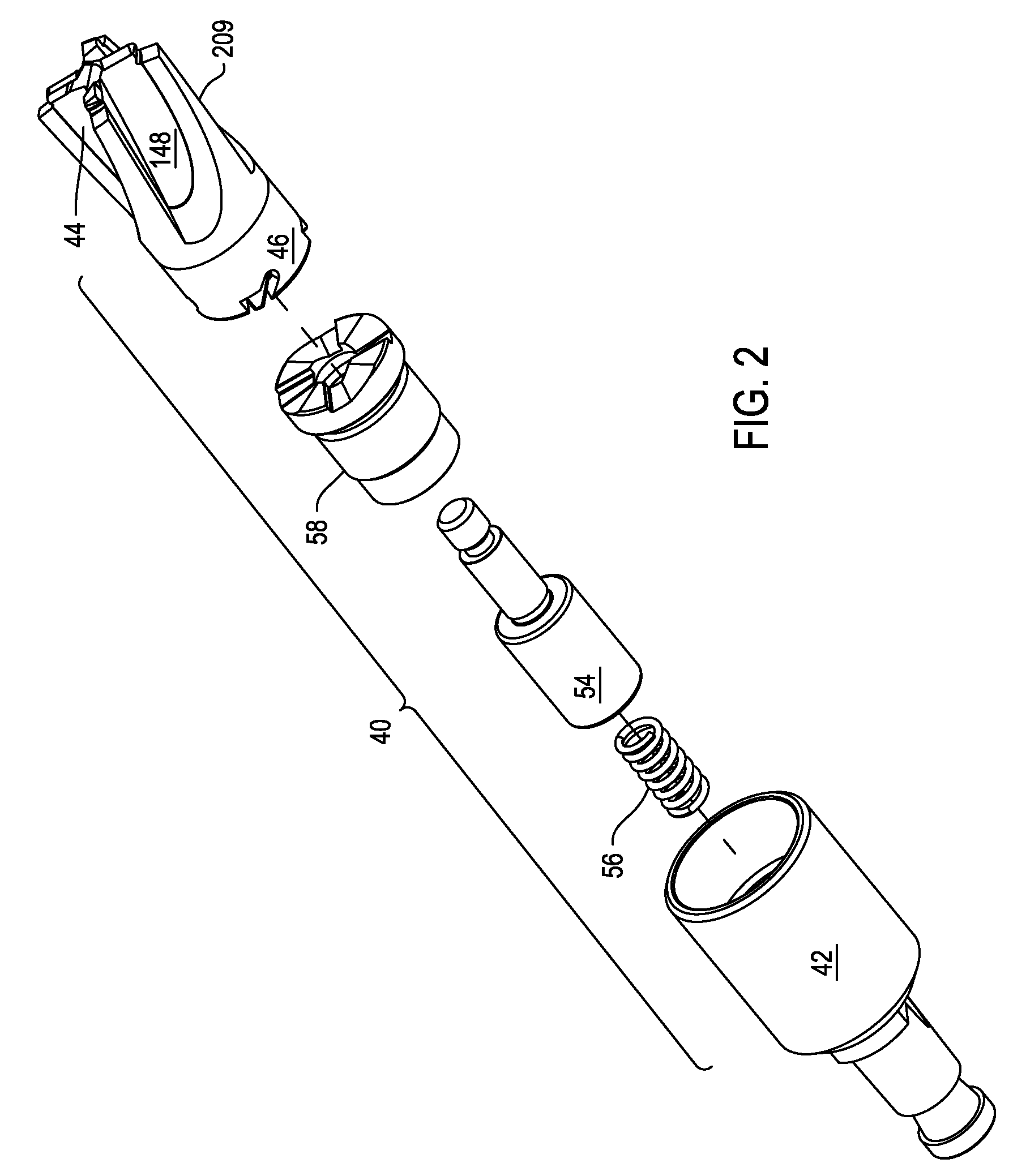 Perforator with inner and outer drills and a drive head, the inner drill configured to move against the outer drill in order to disengage from the drive head