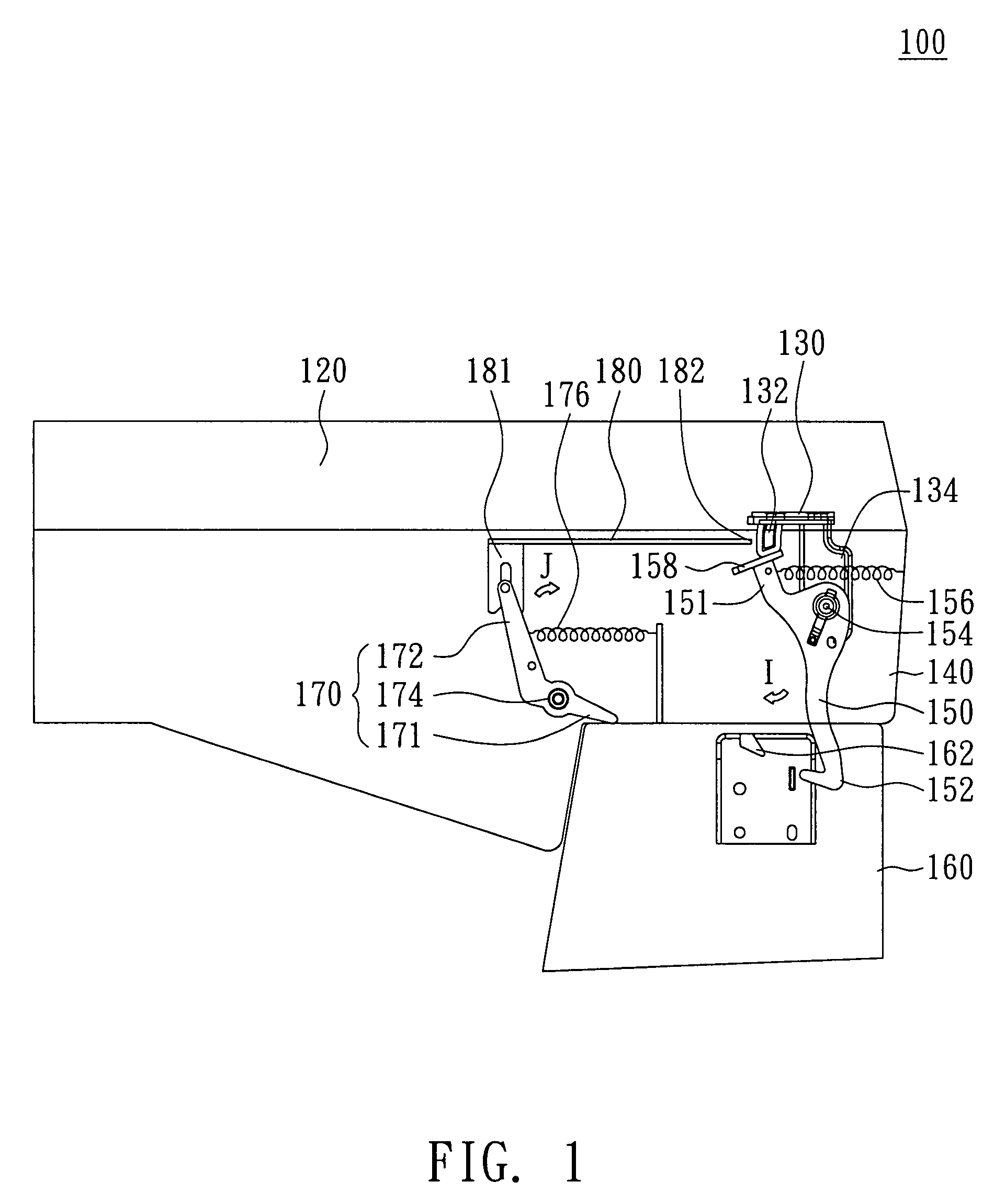 Multi-function printer with a locking device and operational method thereof