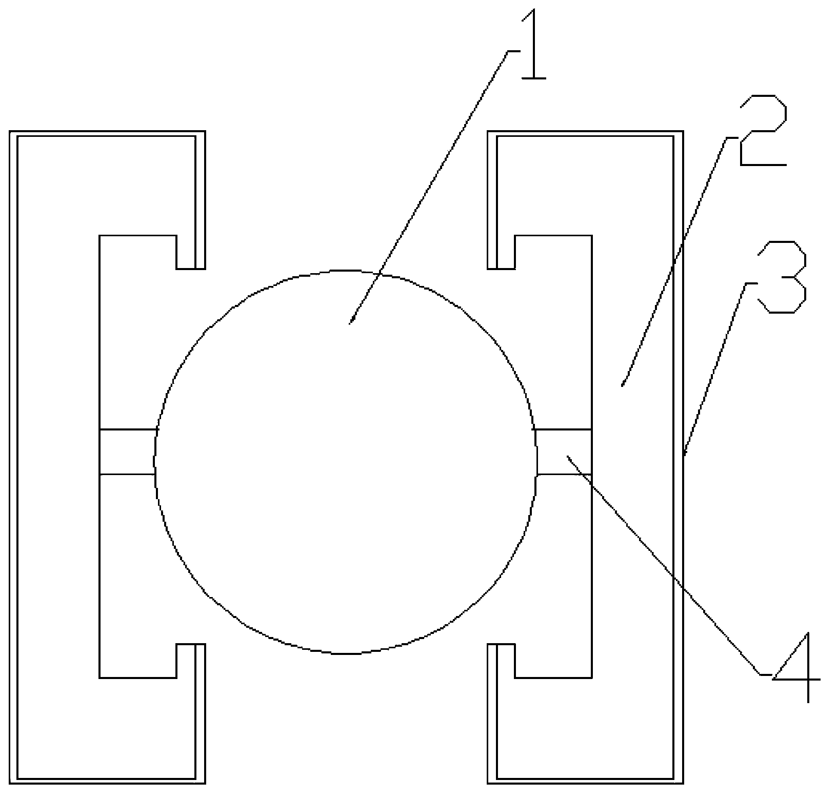 Telescopic cylinder guide rail in automobile crane