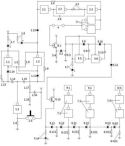 NOT gate type capacitive reactance tester