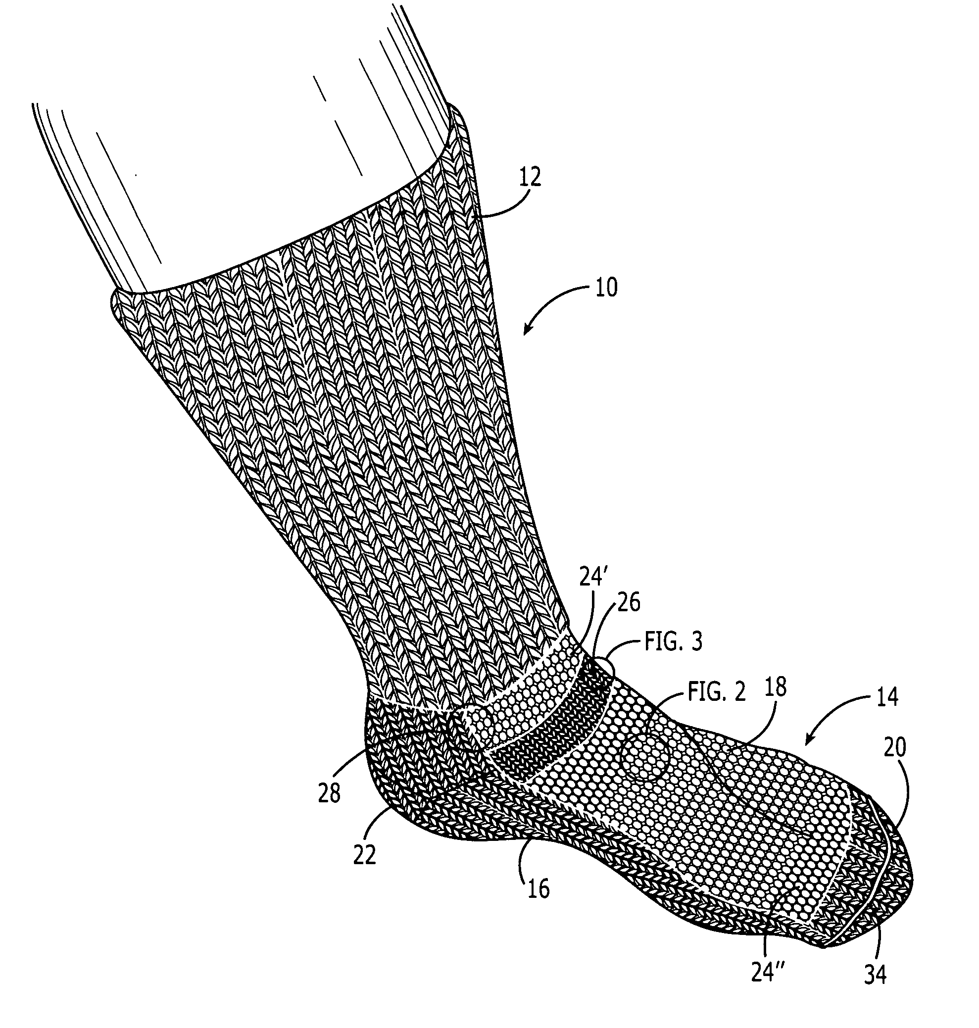 Knit sock