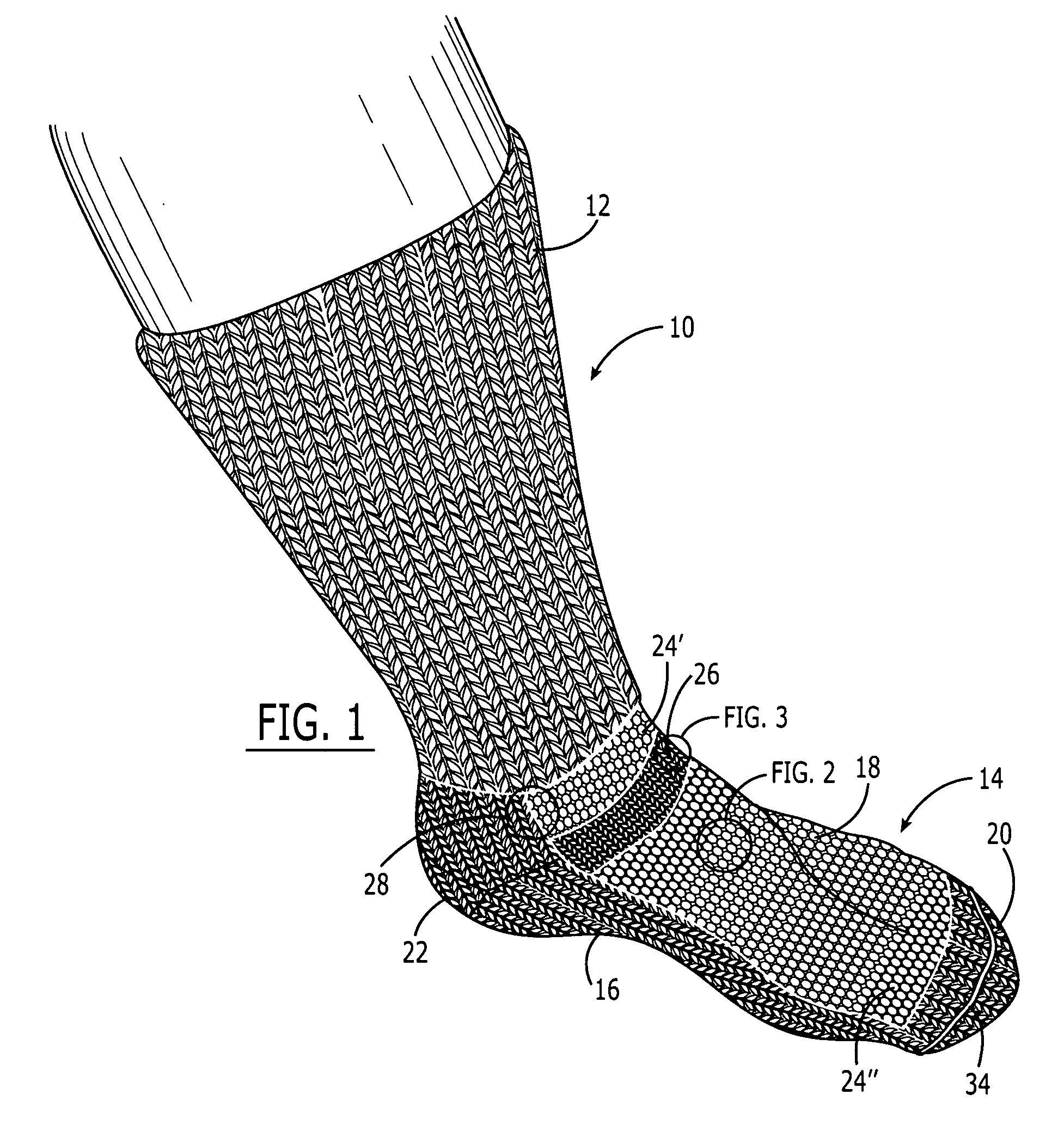 Knit sock