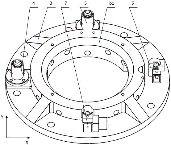 A High Rigidity Rotational Two-Dimensional Adjustment and Positioning Device Without Follow-up Error