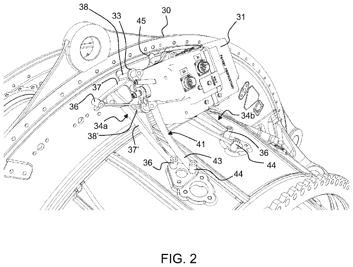 Mount structure for an aircraft ancillary engine unit