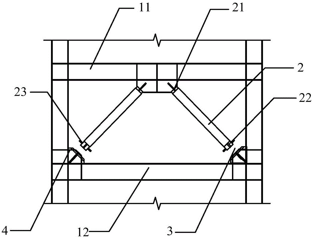 Pretensioning installation method of buckling-restrained braces