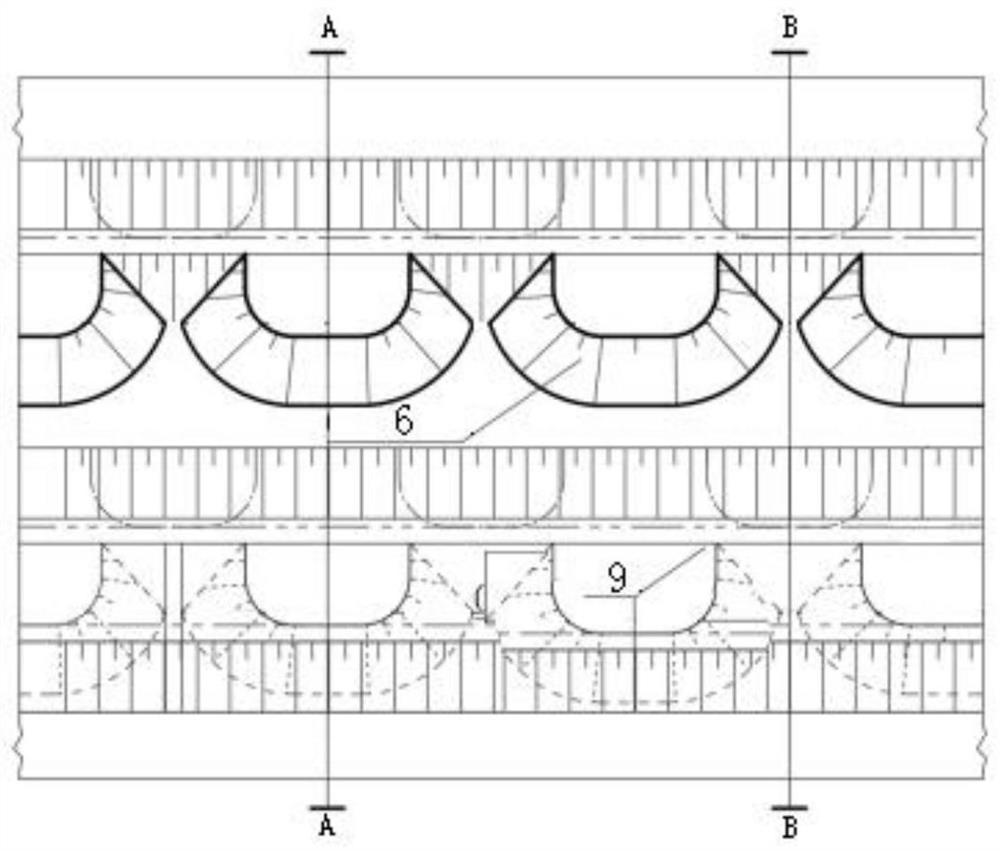 Dumping site stacking and discharging method