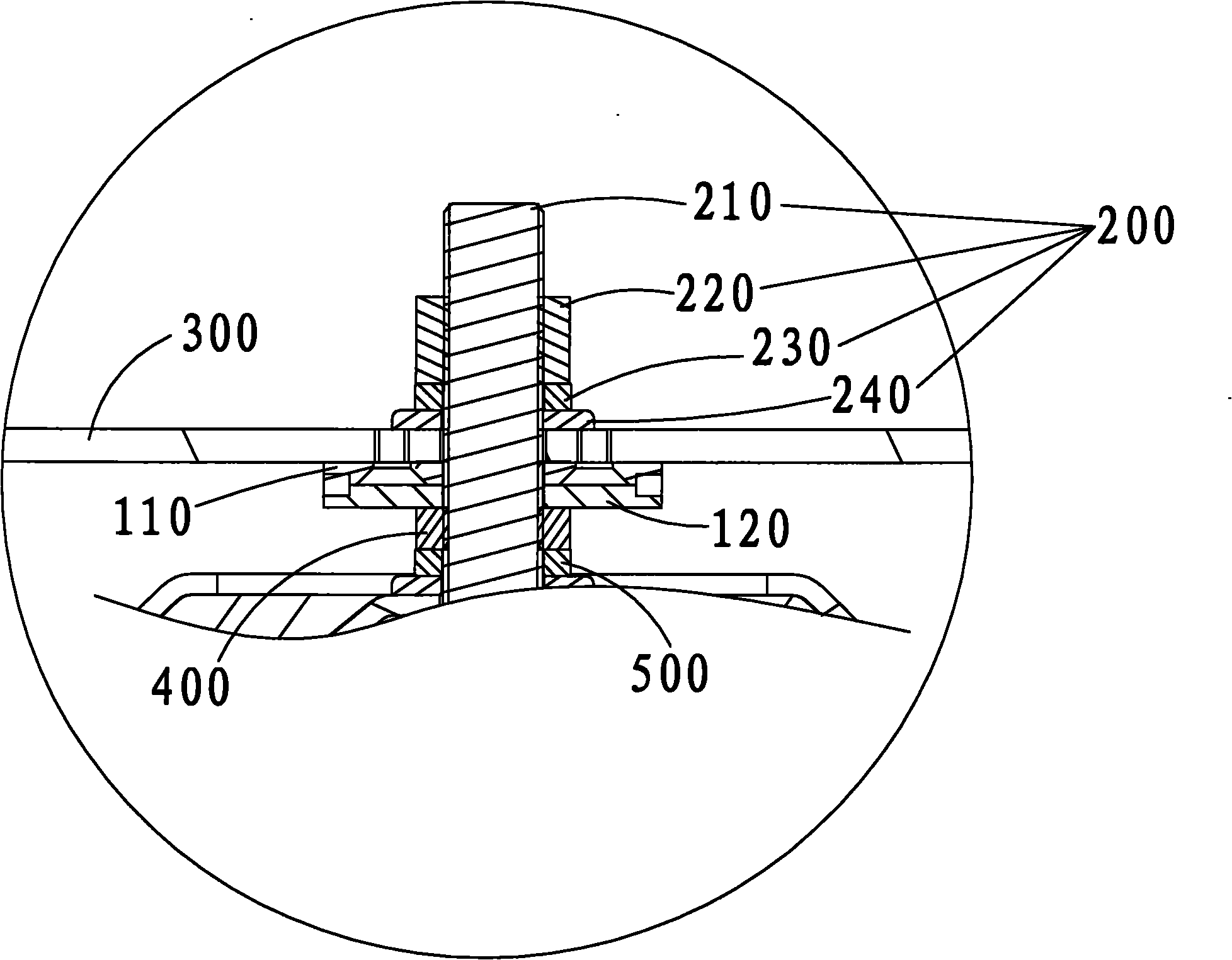 Anti-rotation connecting structure and lamp using the same