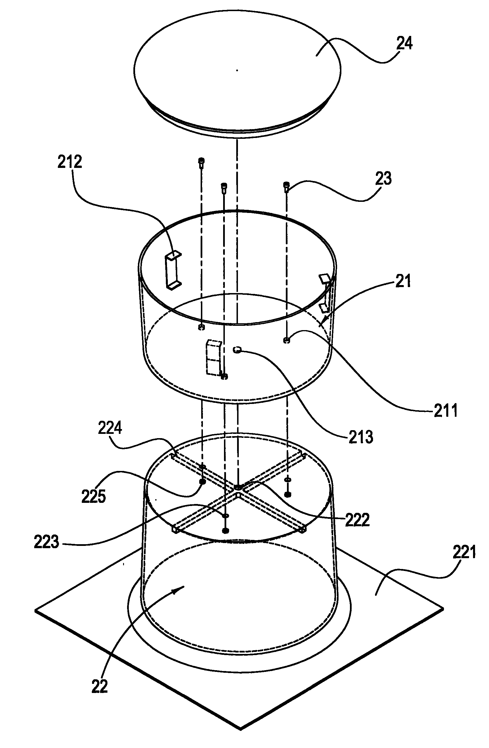 Combined construction mould for dust-free room air return slab and combined construction method thereof