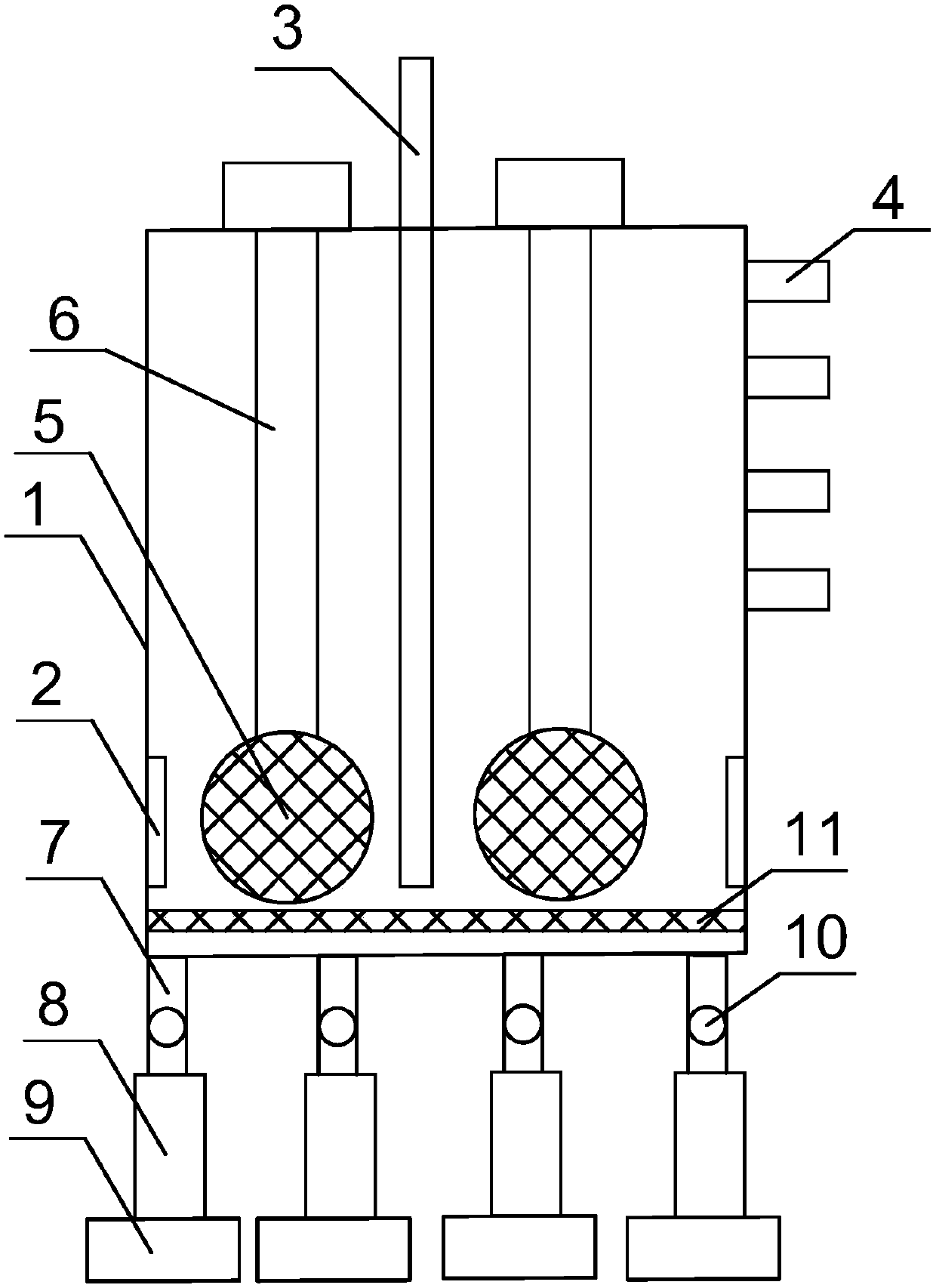 Separation device for active ingredients of natural medicines