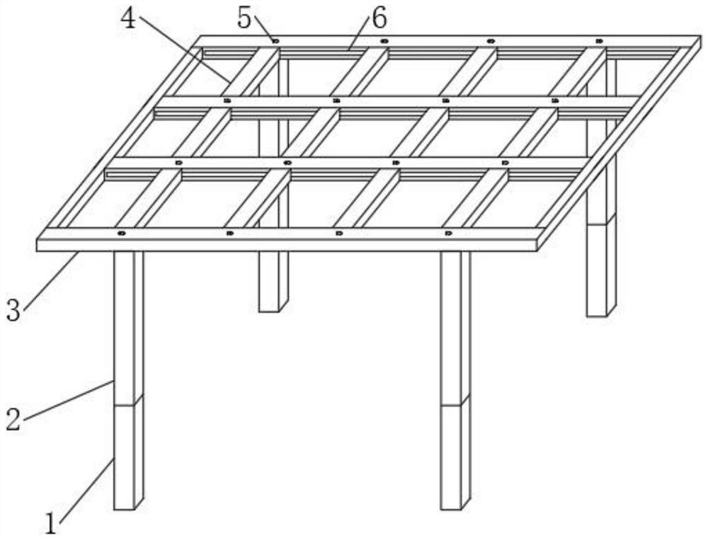 An agricultural planting support frame based on temperature self-adaptive adjustment