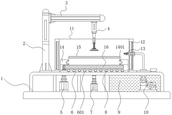 Shell grinding equipment with dustproof structure for motor production