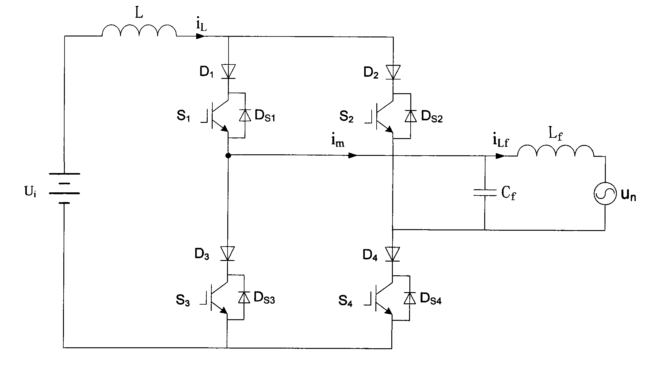 Nonlinear pulse width modulation control device of single-phase current source grid-connected inverter