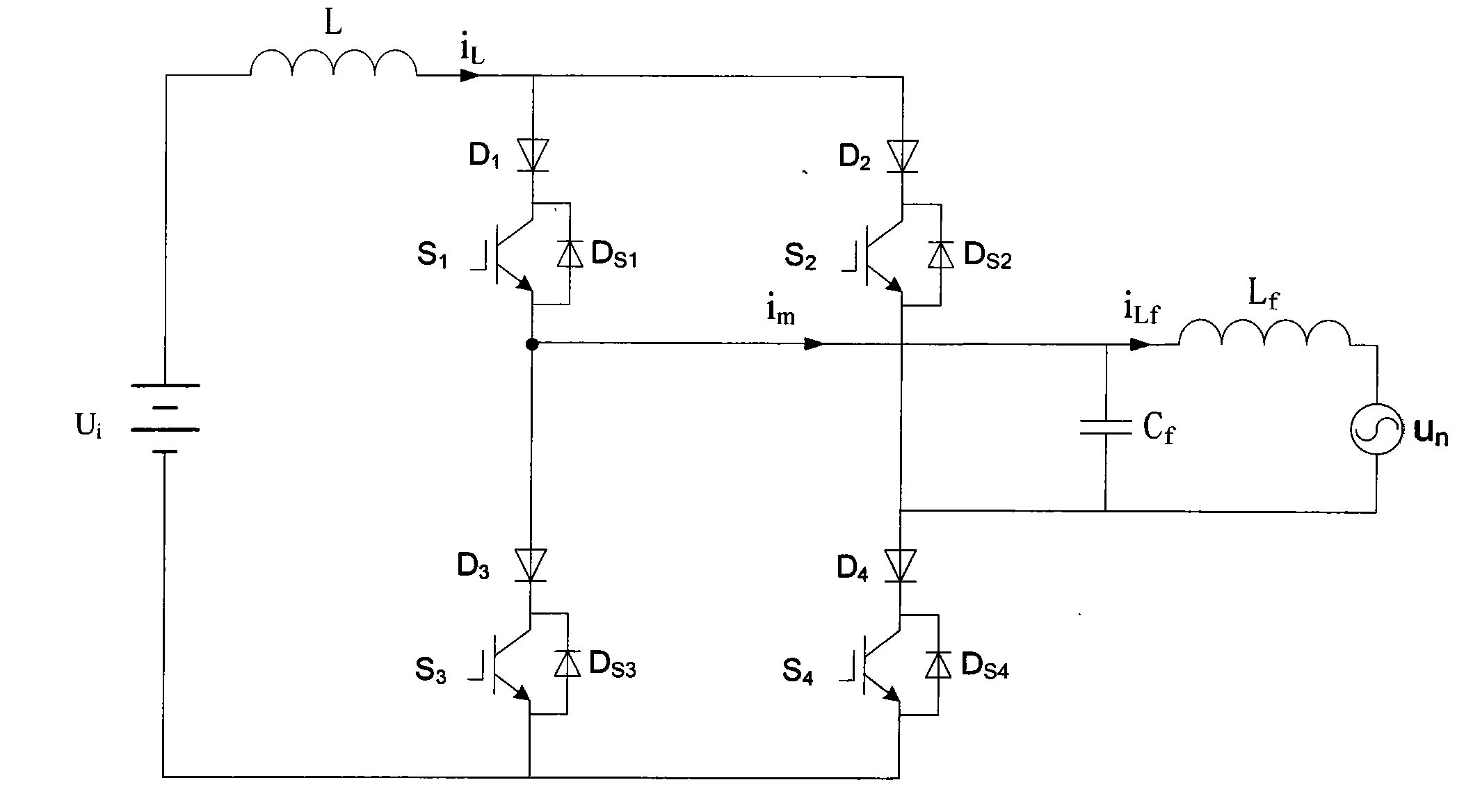 Nonlinear pulse width modulation control device of single-phase current source grid-connected inverter