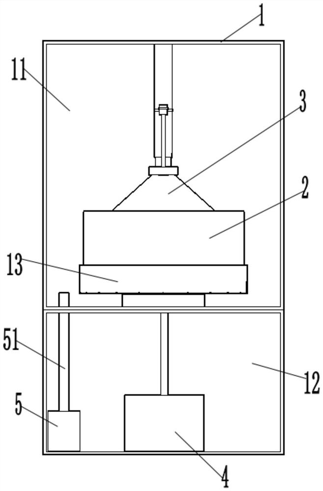 A vacuum biological sample storage device and biological sample storage method