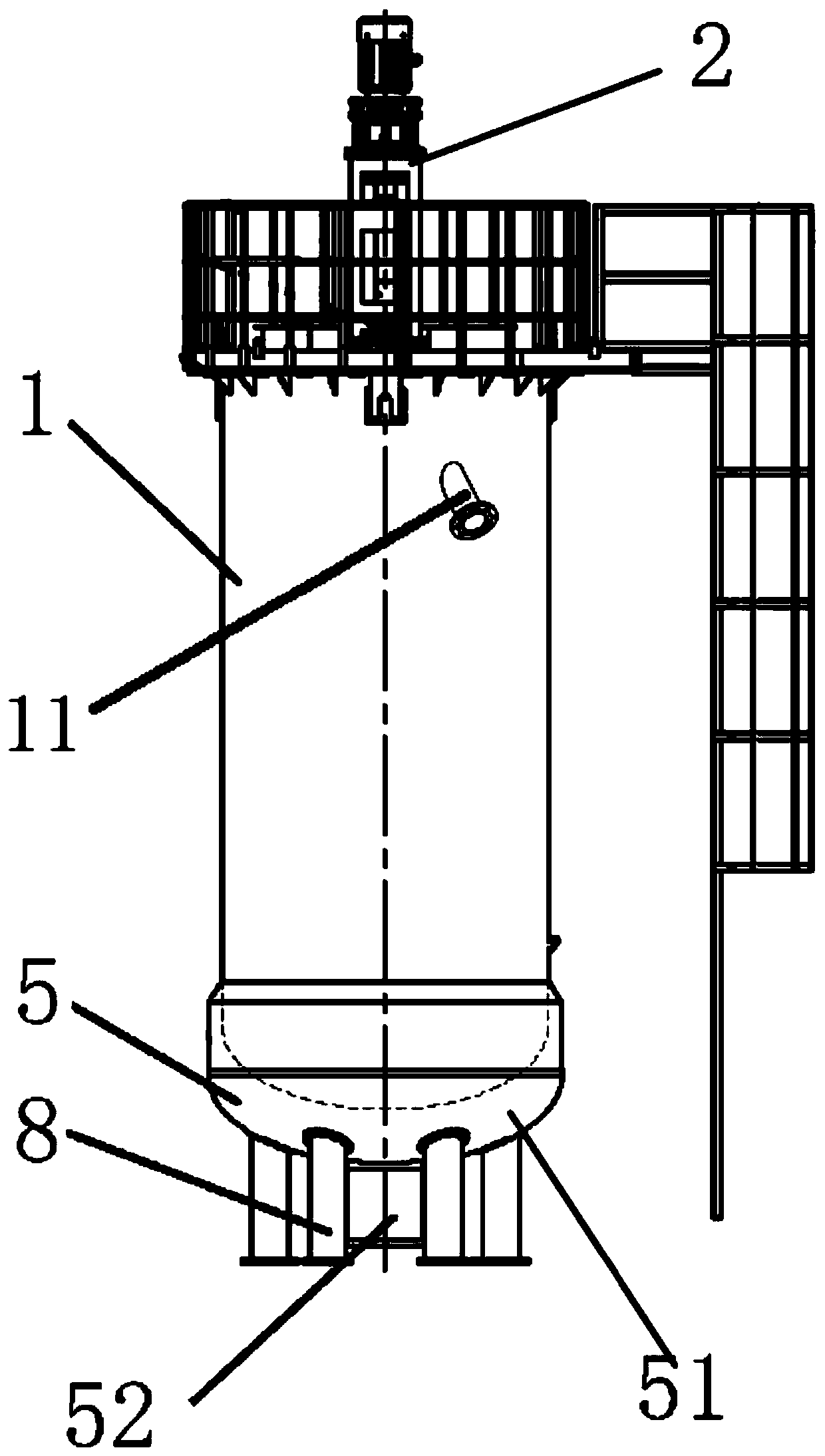 High-temperature air molten salt heat exchanger