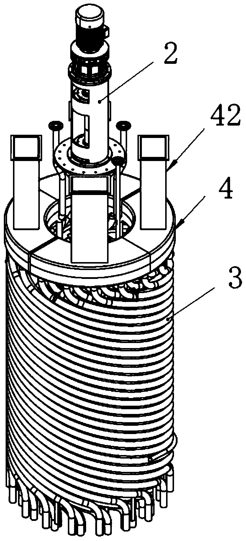 High-temperature air molten salt heat exchanger