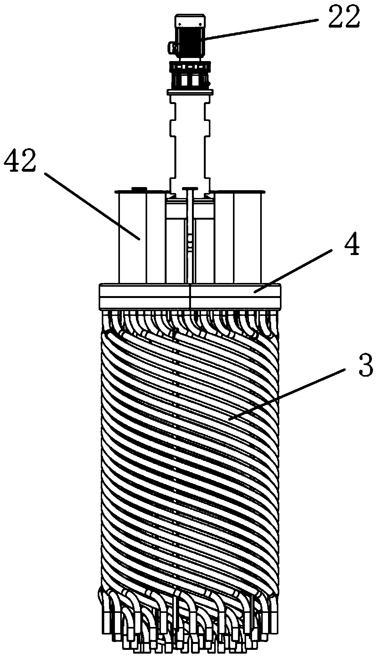 High-temperature air molten salt heat exchanger