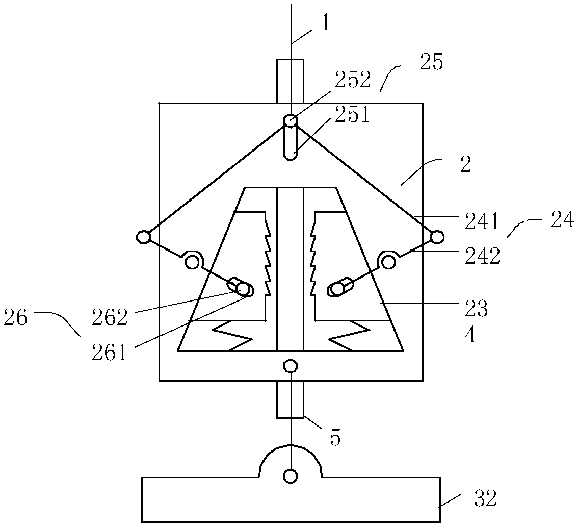 Force feedback type anti-falling system