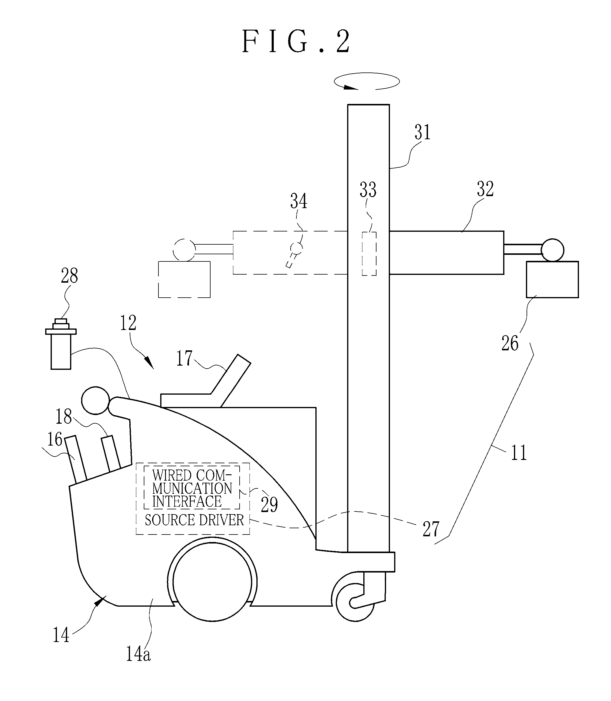 Portable radiographic imaging apparatus and system