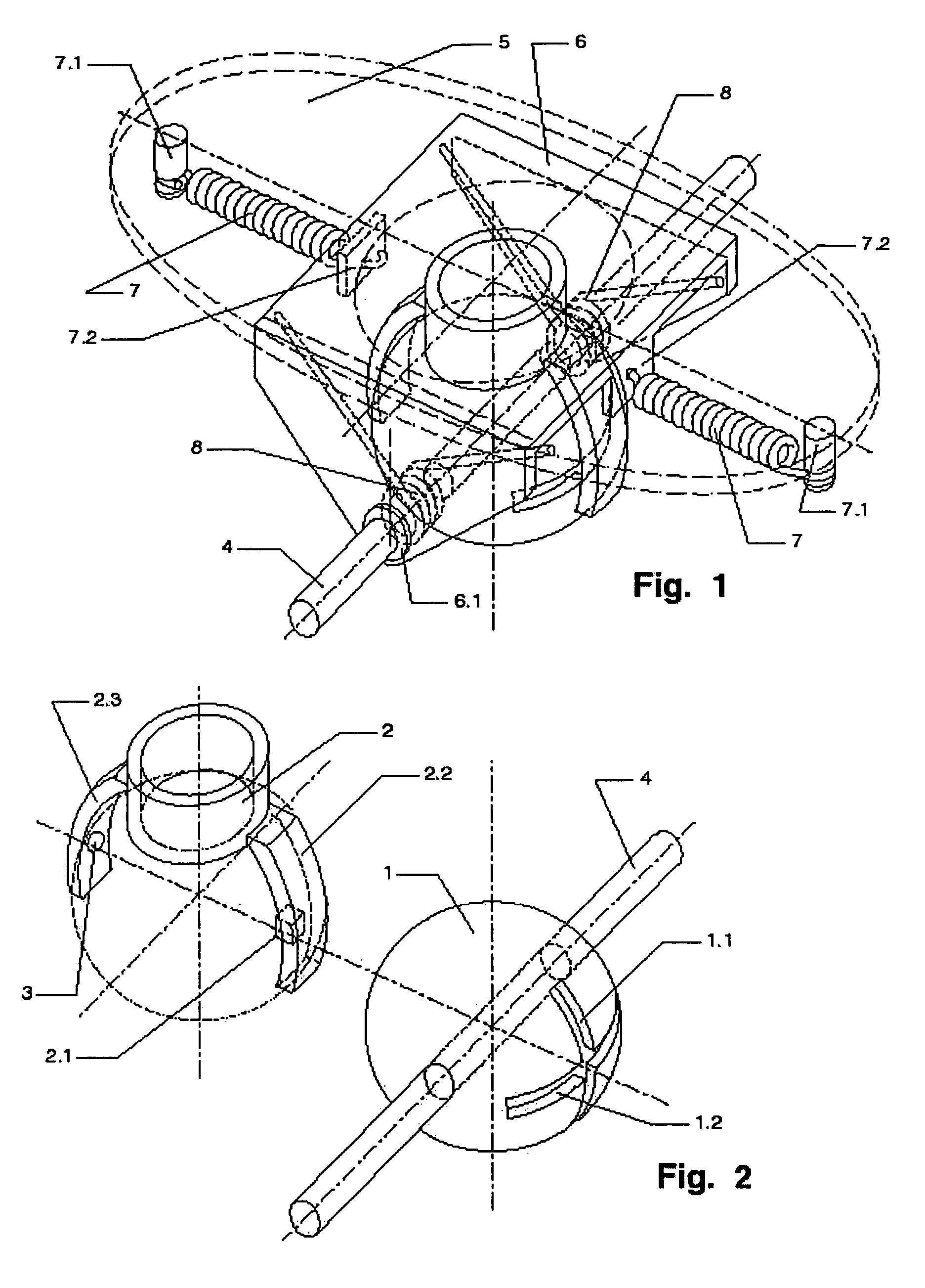 Mechanical device for performing single, orthogonal, alternate, and independent movements applicable to a gym apparatus